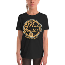 Load image into Gallery viewer, Music Factory Large Logo Youth Short Sleeve T-Shirt