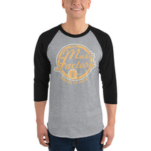 Load image into Gallery viewer, Music Factory Large Logo Unisex 3/4 sleeve raglan shirt