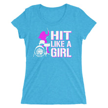 Load image into Gallery viewer, Hit Like a Girl Ladies' short sleeve t-shirt