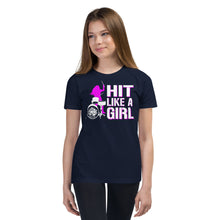 Load image into Gallery viewer, Hit Like a Girl Youth Short Sleeve T-Shirt Unisex
